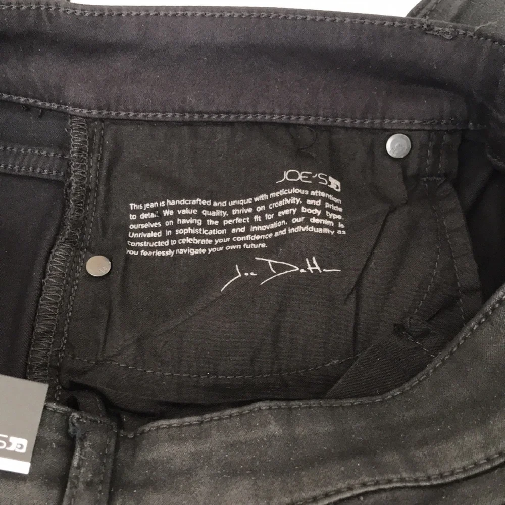 NWT Joe’s Jeans Callie Black Coated Denim High Rise Bootcut Crop Pants 28 & 30 - Picture 15 of 16